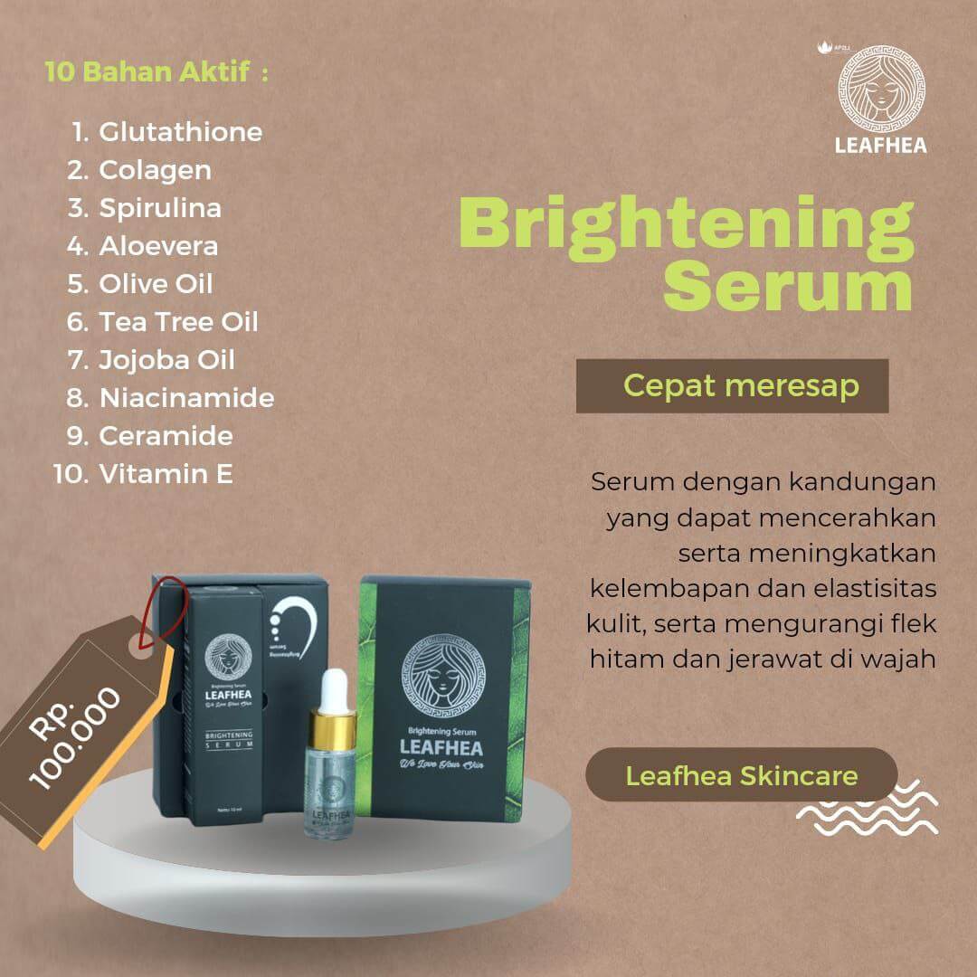 Paket Leafhea Brightening Serum isi 3 btl